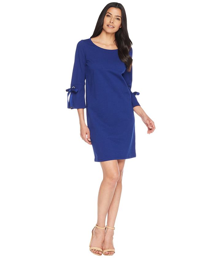 Lauren Ralph Lauren - Lace-up Sleeve Cotton Dress