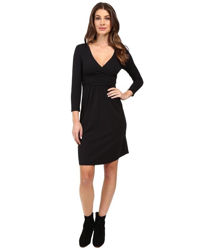 Mod-o-doc - Cotton Modal Spandex Jersey Surplice Banded Empire Dress