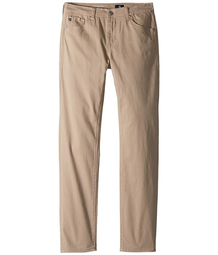 Ag Adriano Goldschmied Kids - The Stryker Luxe Slim Straight Sueded Twill In Beach Nut