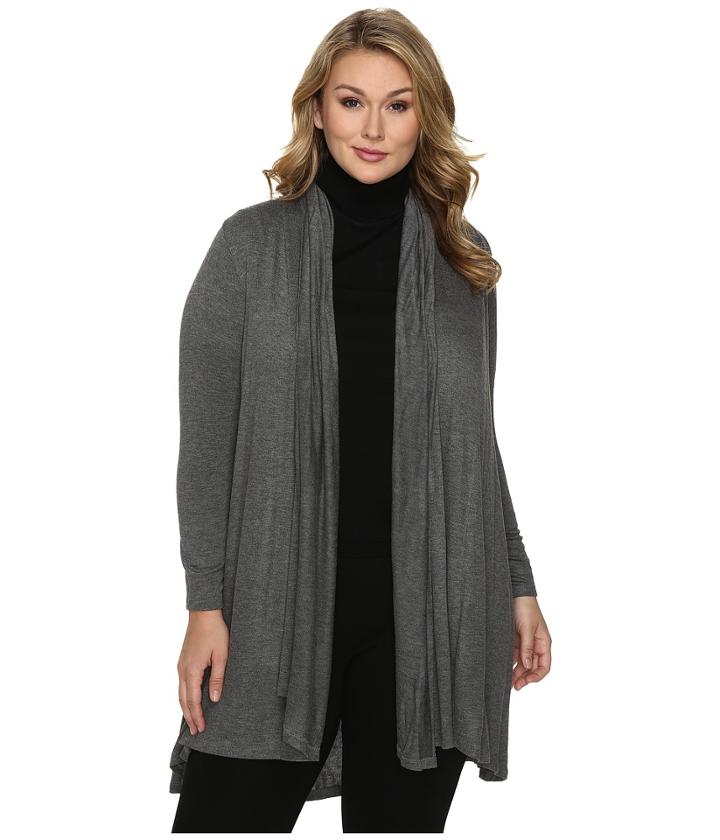 B Collection By Bobeau Curvy - Plus Size Haider Knit Scarf Duster