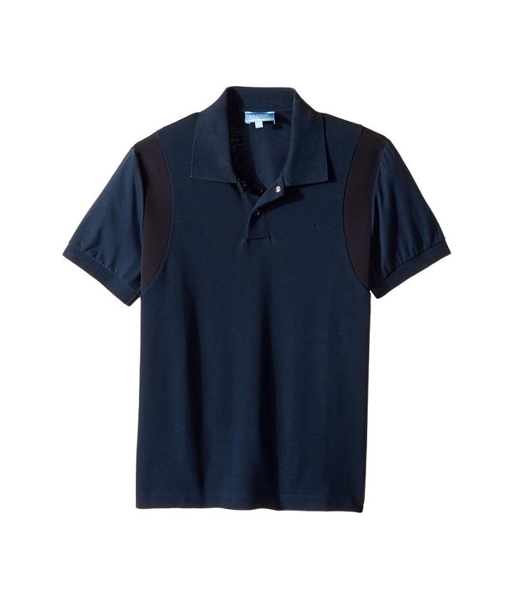 Lanvin Kids - Short Sleeve Polo W/ Logo Detail On Front