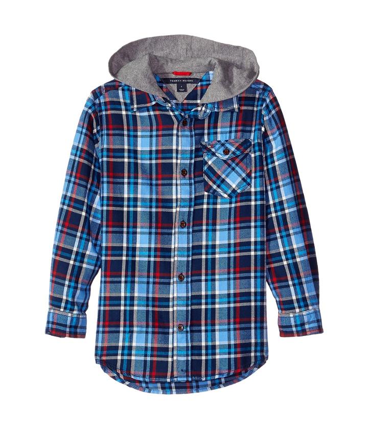 Tommy Hilfiger Kids - Yates Long Sleeve Hooded Shirt