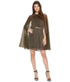Calvin Klein - Belted Glitter Cape Dress Cd7a22am