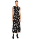 Vince - Tossed Floral Side Drape Dress