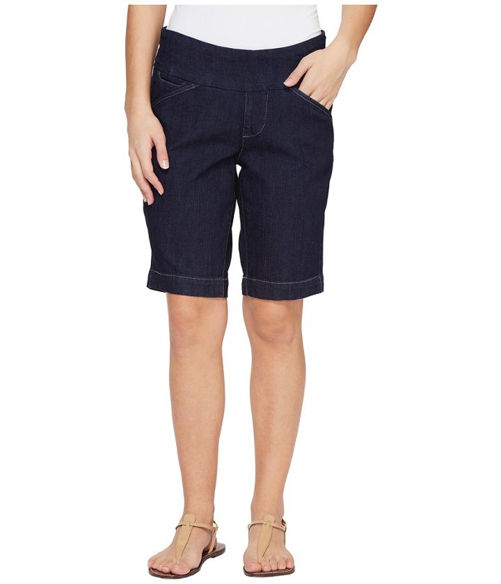 Jag Jeans Petite - Petite Ainsley Pull-on Bermuda Comfort Denim In Dark Shadow