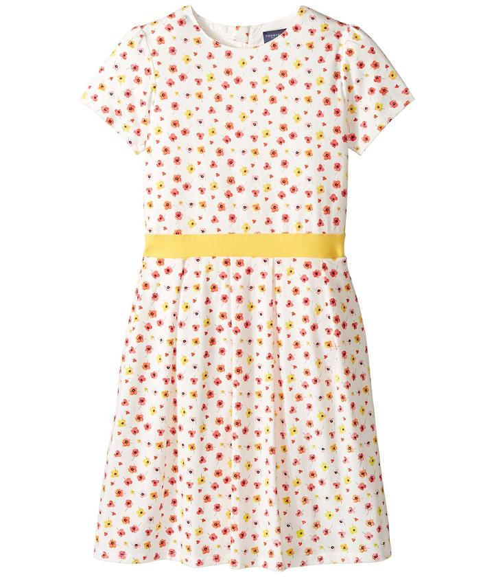 Toobydoo - Floral Belted Jersey Party Dress