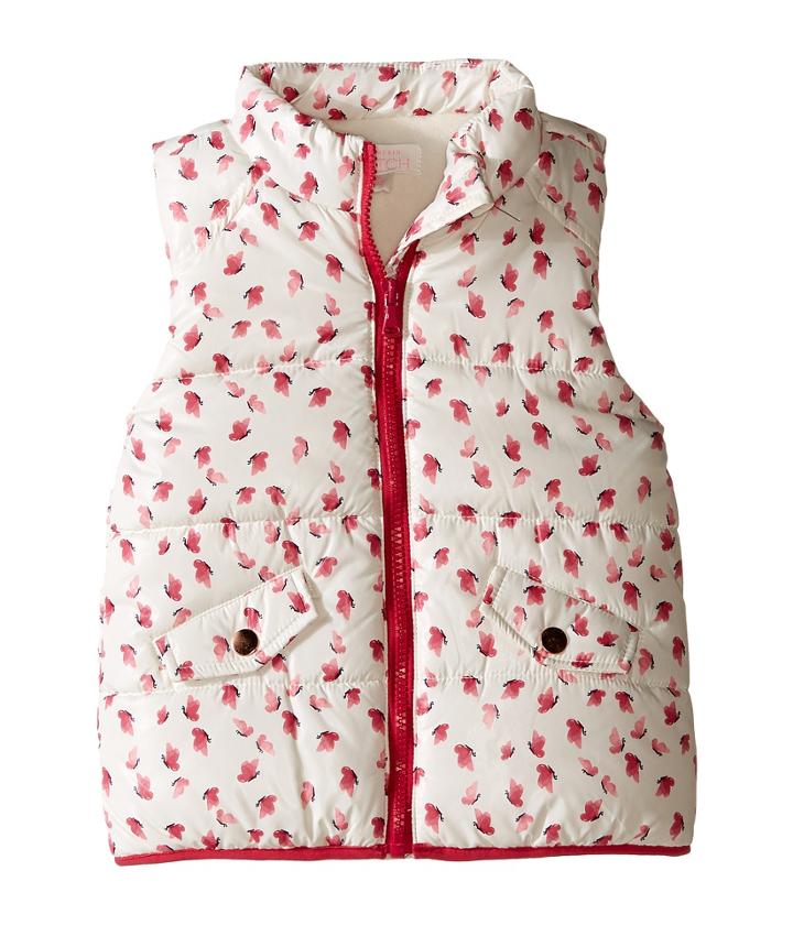 Pumpkin Patch Kids - Butterfly Print Padded Vest