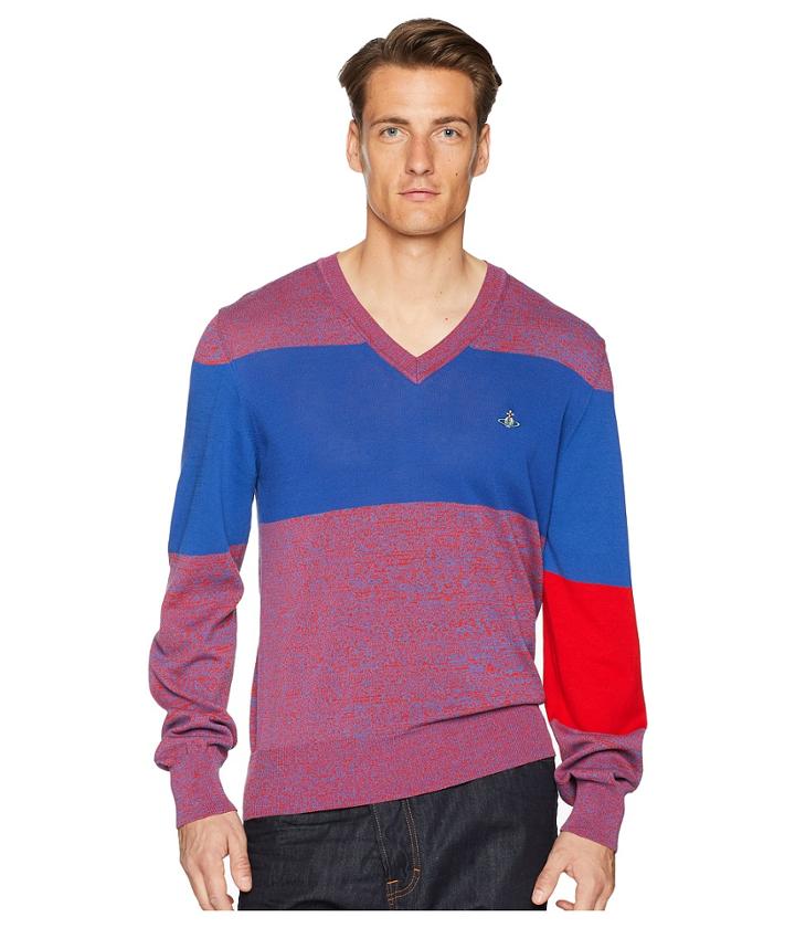 Vivienne Westwood - Colorblock V-neck Sweater
