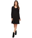 Mod-o-doc - Cotton Modal Spandex Jersey Princess Shirred V-neck Dress