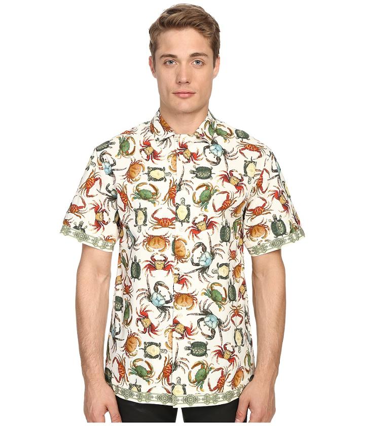 Versace Collection - Sea Creature Short Sleeve Button Up