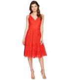 Adelyn Rae - Laureen Woven Lace Midi Fit And Flare