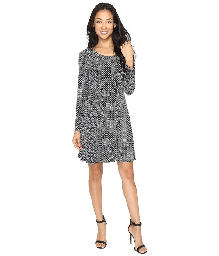 Karen Kane - Geo Diamond Flared Godet Dress