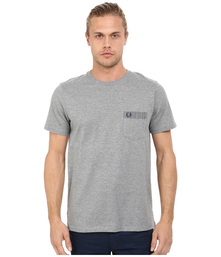Fred Perry - Gingham Trim Polka Dot T-shirt