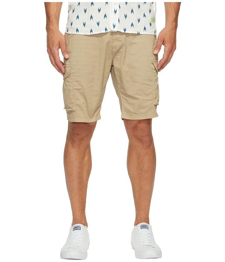 Scotch &amp; Soda - Garment Dyed Cargo Shorts In Stretch Cotton Quality