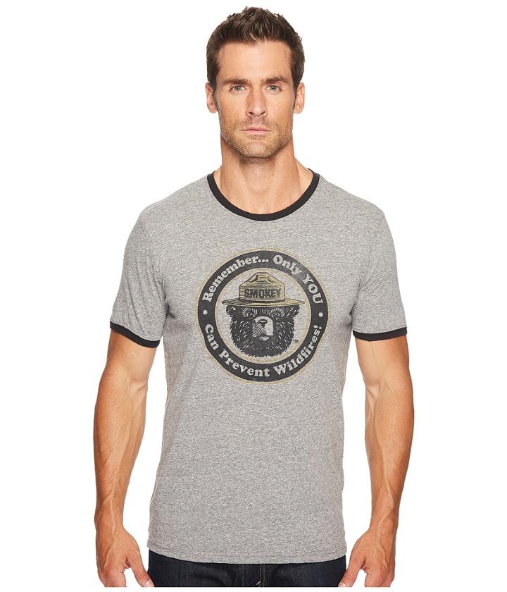 Lucky Brand - Smokey The Bear Ringer Tee