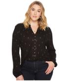 Lucky Brand - Plus Size Print Button Up Shirt