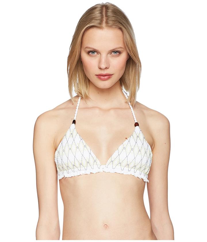 Heidi Klein - Deia Smocked Triangle Top