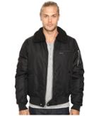 Members Only - Military Bomber Jacket With Sherpa Collar