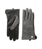 Calvin Klein - Knit And Leather Gloves