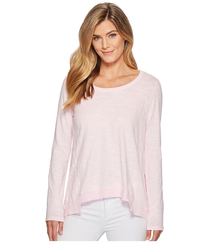 Mod-o-doc - Slub Jersey Long Sleeve Forward Seam Step Hem T-shirt