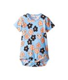 Mini Rodini - Flowers Short Sleeve Bodysuit
