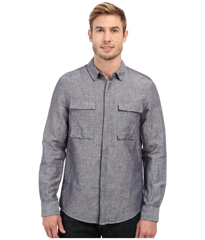 Kenneth Cole Sportswear - Long Sleeve Modern Utility Shirt