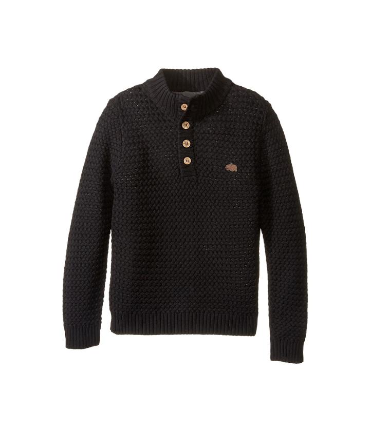 Lucky Brand Kids - Basket Weave With Button Front Sweater