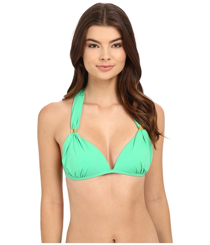 Tommy Bahama - Pearl Shirred Halter Cup Bra Top