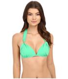 Tommy Bahama - Pearl Shirred Halter Cup Bra Top