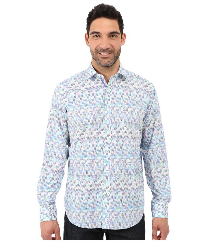Bugatchi - Leonardo Classic Fit Long Sleeve Woven Shirt