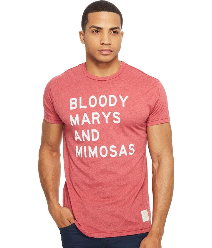 The Original Retro Brand - Short Sleeve Heather Blood Marys Mimosas Tee