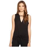 Lanston - Cutout Tie Tank Top