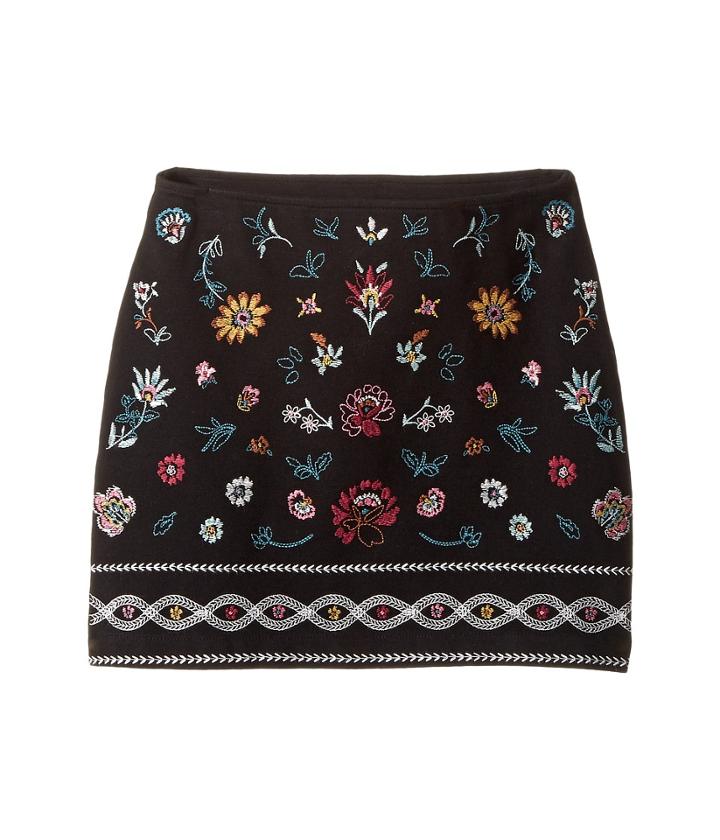 Ella Moss Girl - Kera Ponte Skirt With Embroidery