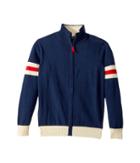 Toobydoo - Racer Sleeve Color Block Zip Sweater