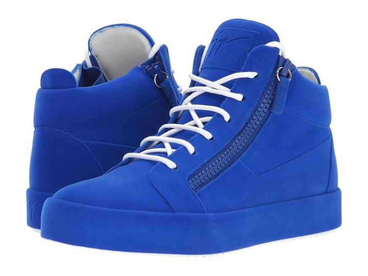 Giuseppe Zanotti - May London Mid Top Flocked Sneaker