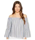 See By Chloe - Seersucker 1/4 Sleeve Blouse