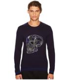 The Kooples - Long Sleeved Pullover With Skull Intarsia
