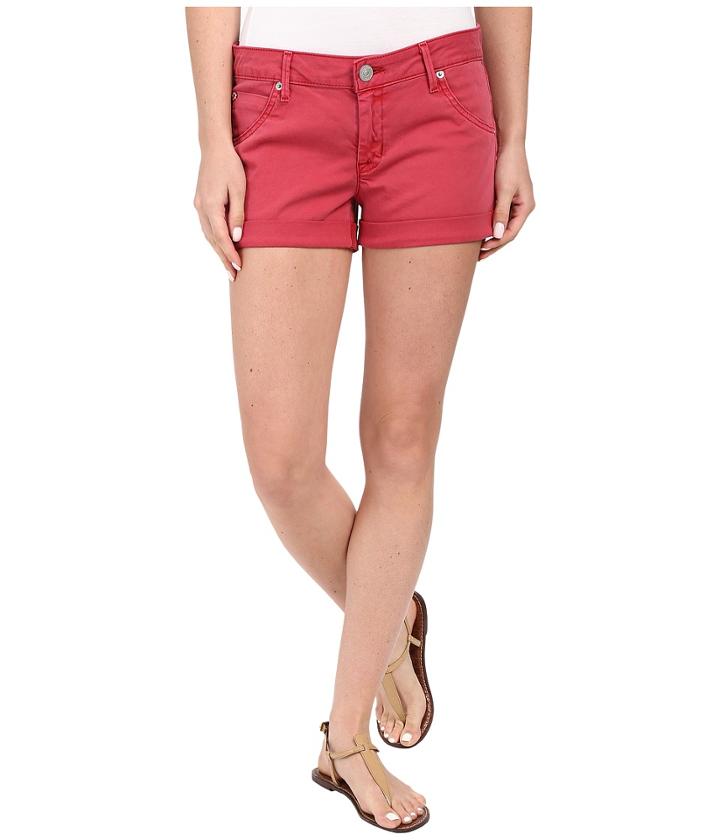 Hudson - Hampton Cuffed Shorts In Red Stone