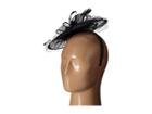San Diego Hat Company - Drs1005 Fasinator With Veil Curled Bow Featers For Derby Or Dressy Attire