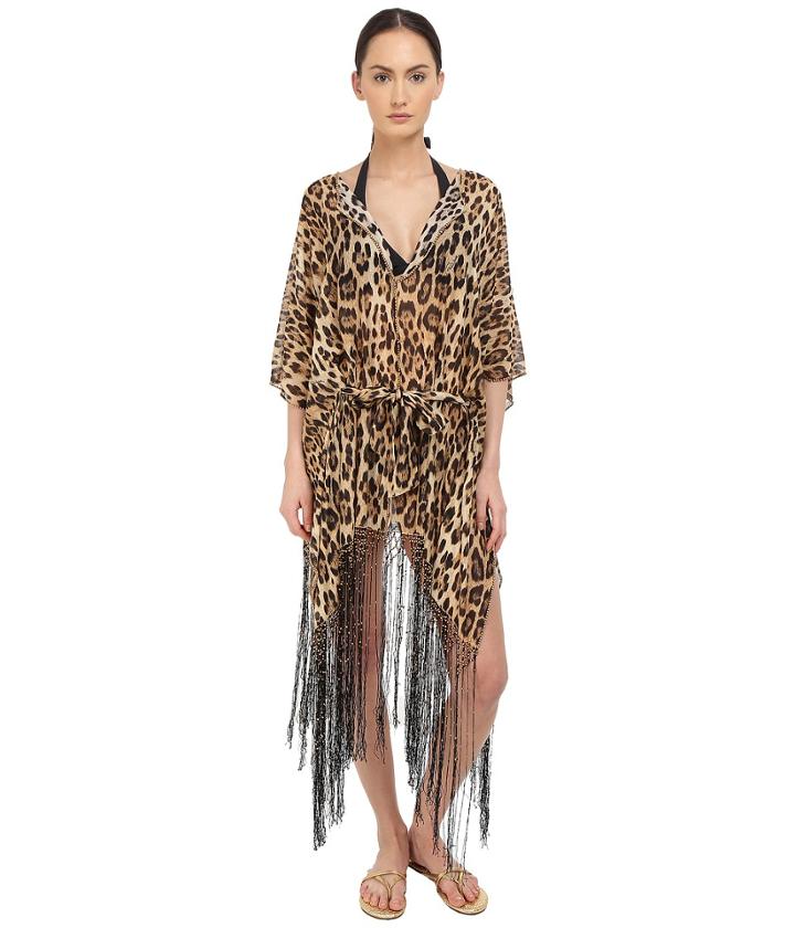 Roberto Cavalli - Iconic Giaguaro Kaftano Corto Cover-up