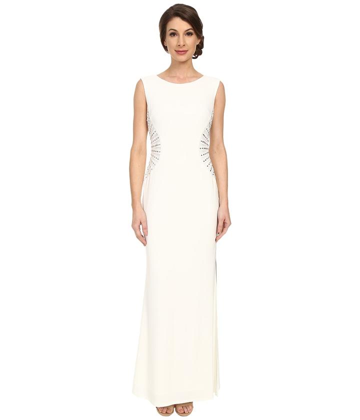 Laundry By Shelli Segal - Embellished Side Jersey Gown