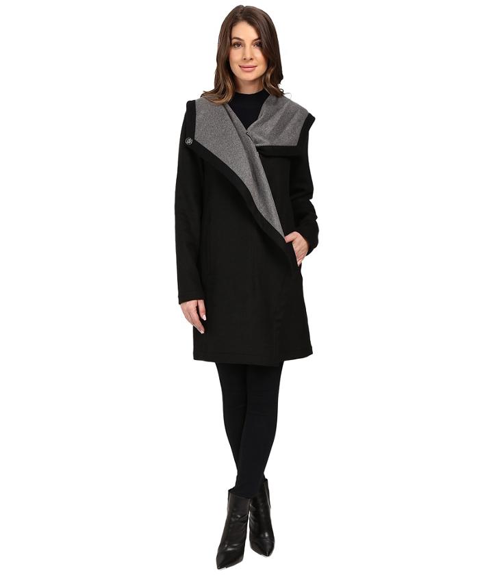Vince Camuto - Cascading Front Wool Coat L8511