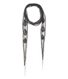 Chan Luu - Paisley Amulet Embroidered Long Skinny Scarf