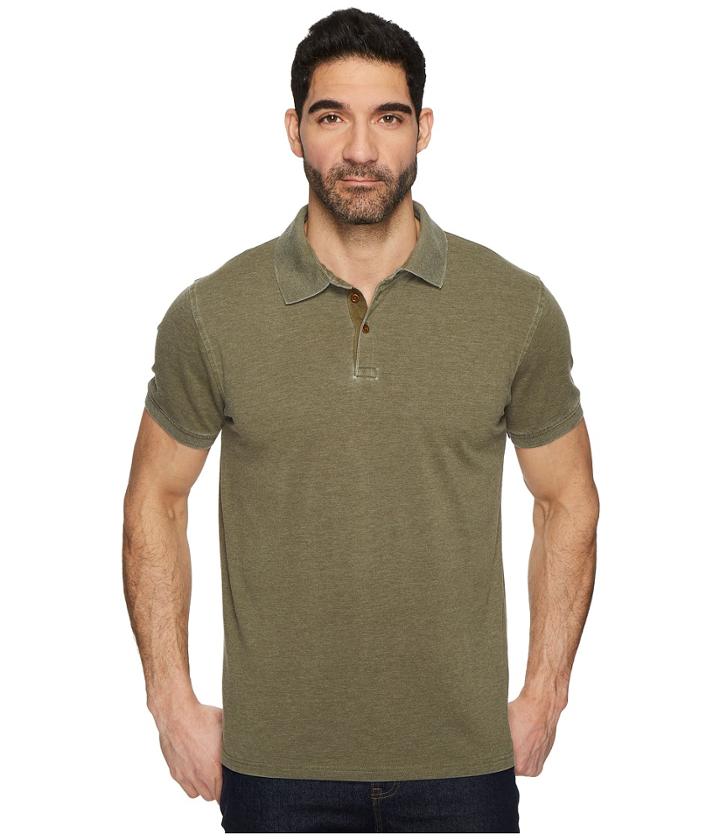 Lucky Brand - Burnout Pique Polo Shirt