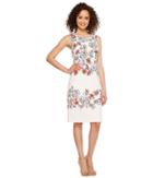 Ivanka Trump - Floral Print Sleeveless Scuba Crepe