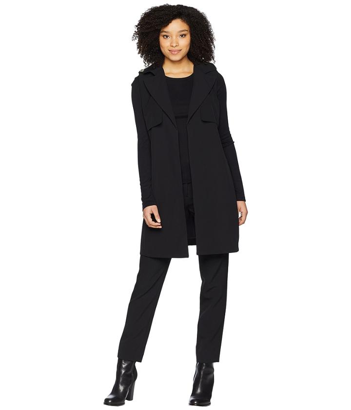 Calvin Klein - Long Vest W/ Tie Belt