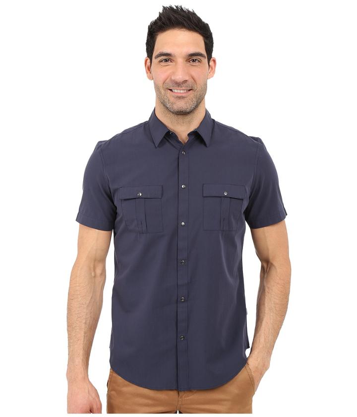 Calvin Klein - Classic Fit Lyocell-blend Short Sleeve Shirt