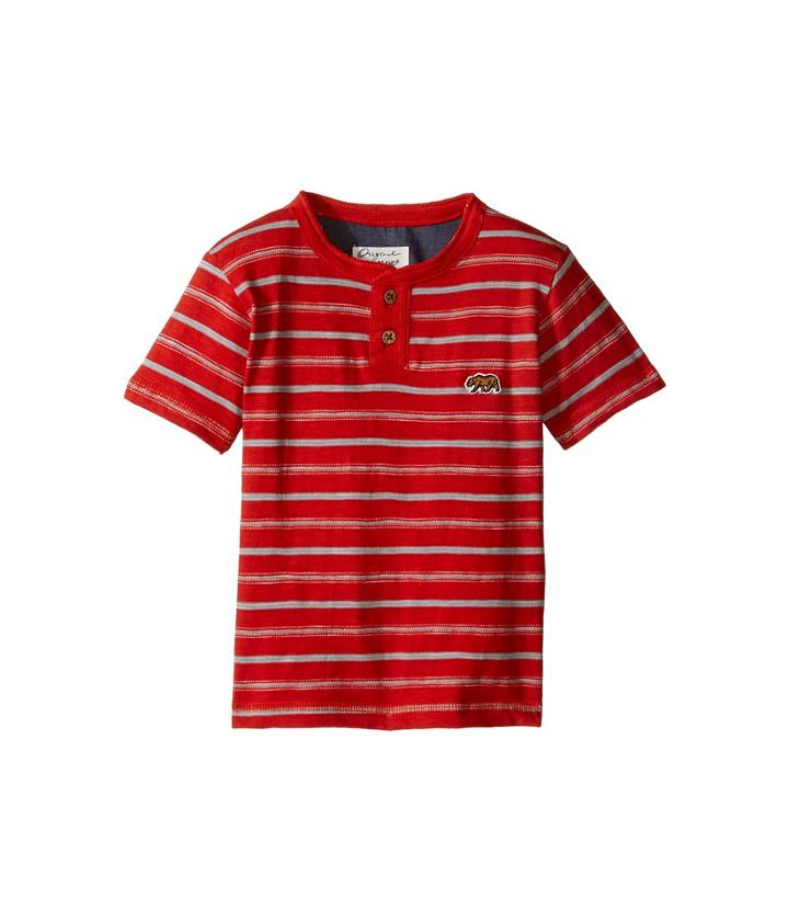 Lucky Brand Kids - Offshore Short Sleeve Henley In Slub Jersey