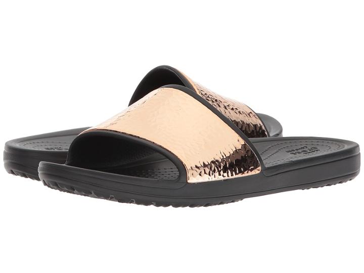 Crocs - Sloane Hammered Metallic Slide