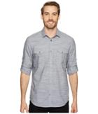 Calvin Klein - Space-dye Roll-up Button Down Shirt